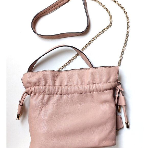 Radley Slouchy Small Drawstring Crossbody Pink Leather Sunny Rise not Loewe - Picture 2 of 16